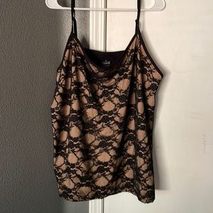Torrid black lace cami top